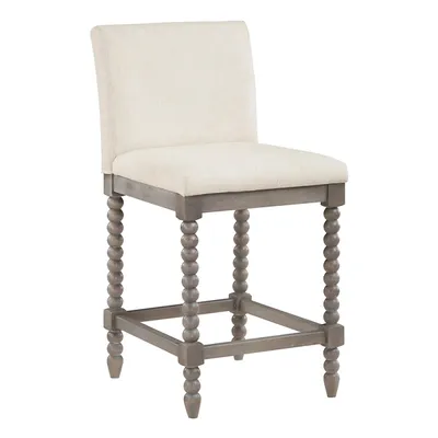 Cream Spindle Legs Counter Stool