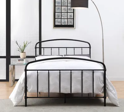 Midnight Vintage Arch Full Bed Frame