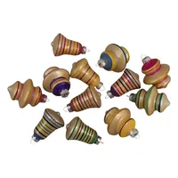 Purple Gold Finial and Bell 12-pc. Ornament Set