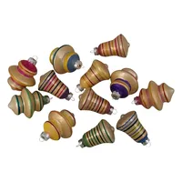 Purple Gold Finial and Bell 12-pc. Ornament Set