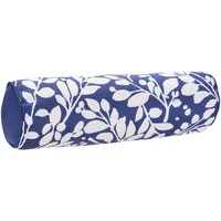 Royal Storm Leaves Round Outdoor Lumbar Pillow