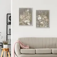 Delicate Bunch 2-pc. Framed Canvas Art Set