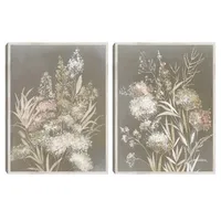 Delicate Bunch 2-pc. Framed Canvas Art Set