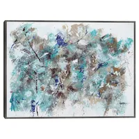 Forbidden Forest Abstract Framed Canvas Art