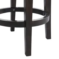 Brown Wood Backless Swivel 2-pc. Counter Stool Set