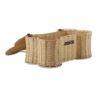 Natural Woven Bone Shaped Basket, 17 in.