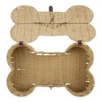 Natural Woven Bone Shaped Basket, 17 in.