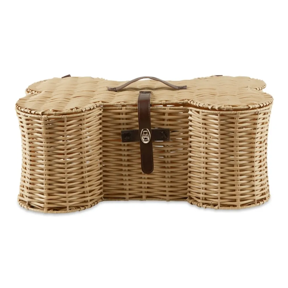 Natural Woven Bone Shaped Basket, 17 in.