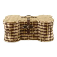 Striped Woven Bone Shaped Basket, 24 in.