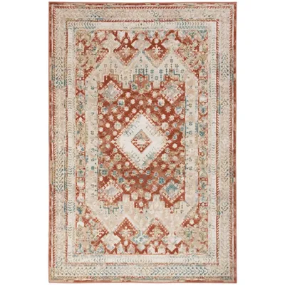 Rugs America Claire 5 x 7 Winter Wheat Indoor Medallion Vintage