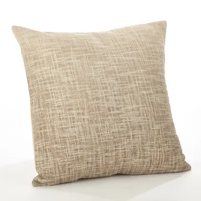 Tan Ombre Down Filled Square Throw Pillow