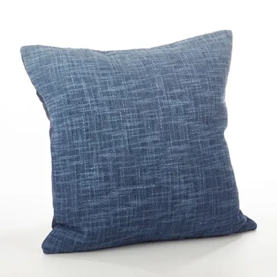 Blue Ombre Down Filled Square Throw Pillow