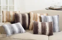 Faux Fur Decorative Lumbar Throw Pillow