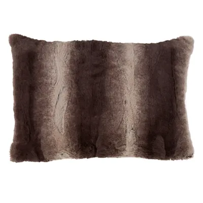 Faux Fur Decorative Lumbar Throw Pillow