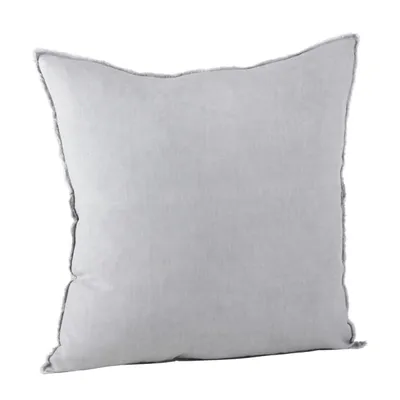 Slate Fringed Edge Pillow