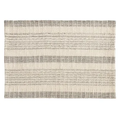 Neutral Striped Woven Placemats, Set of 4