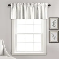 Gray and White Farmhouse Stripe Valance