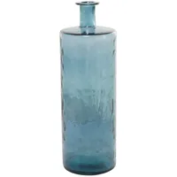 Aquamarine Tall Bottle Decorative Vase