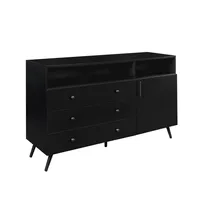 Midnight Mid-Century Modern Sideboard