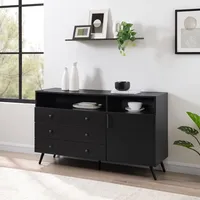 Midnight Mid-Century Modern Sideboard