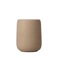 Matte Tan Modern Toothbrush Holder