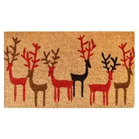 Outdoor Reindeer Outline Christmas Doormat