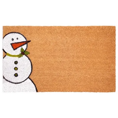 Outdoor Snowman Festive Christmas Doormat