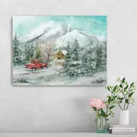 Snowy Landscape Canvas Art Print