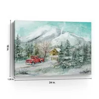 Snowy Landscape Canvas Art Print