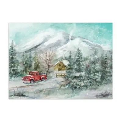 Snowy Landscape Canvas Art Print