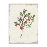 Christmas Holly Canvas Art Print