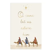 O' Come Let Us Adore Christmas Wall Plaque