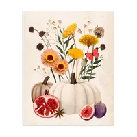 Pomegranate Harvest Canvas Wall Plaque