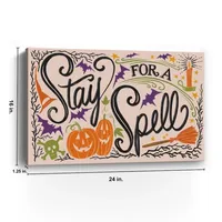 Stay For A Spell Halloween Wall Plaque