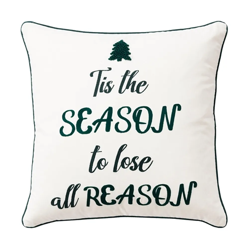 Tis the Reason Christmas Throw Pillow