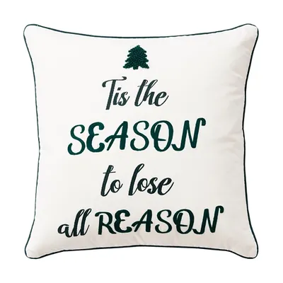 Tis the Reason Christmas Throw Pillow