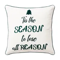 Tis the Reason Christmas Throw Pillow