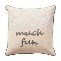 Snow Much Fun Christmas Throw Pillow