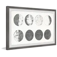 Moon in Motion Framed Art Print