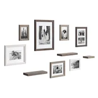 Bordeaux 10-pc. Gallery Wall Frame and Shelf Set