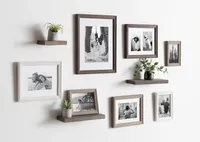 Bordeaux 10-pc. Gallery Wall Frame and Shelf Set