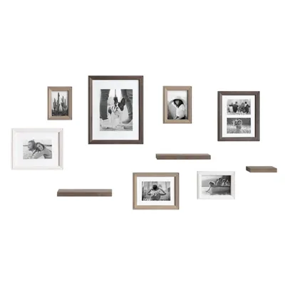 Bordeaux 10-pc. Gallery Wall Frame and Shelf Set