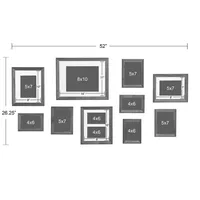 Black and Gray 10-pc. Gallery Wall Frame Set