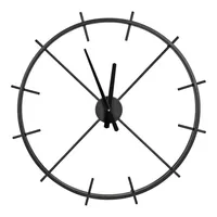 Isaac Black Modern Wall Clock