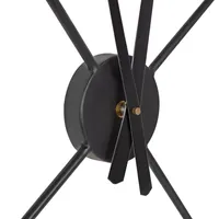 Isaac Black Modern Wall Clock