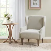 Cream Wingback Martha Stewart Accent Chair