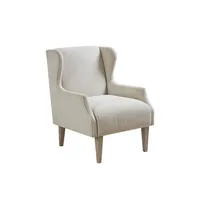 Cream Wingback Martha Stewart Accent Chair