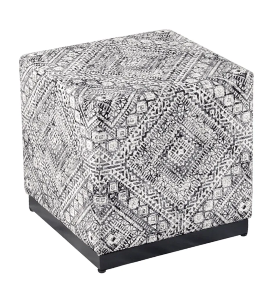 Chinle Velvet Cube Ottoman