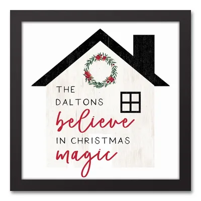 Personalized Believe in Magic Canvas Wall Plaque