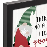 Personalized No Place Like Gnome Canvas Plaque